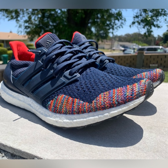 adidas | Shoes | Ultraboost Retro Navy Multi Bb7801 2018 | Poshmark